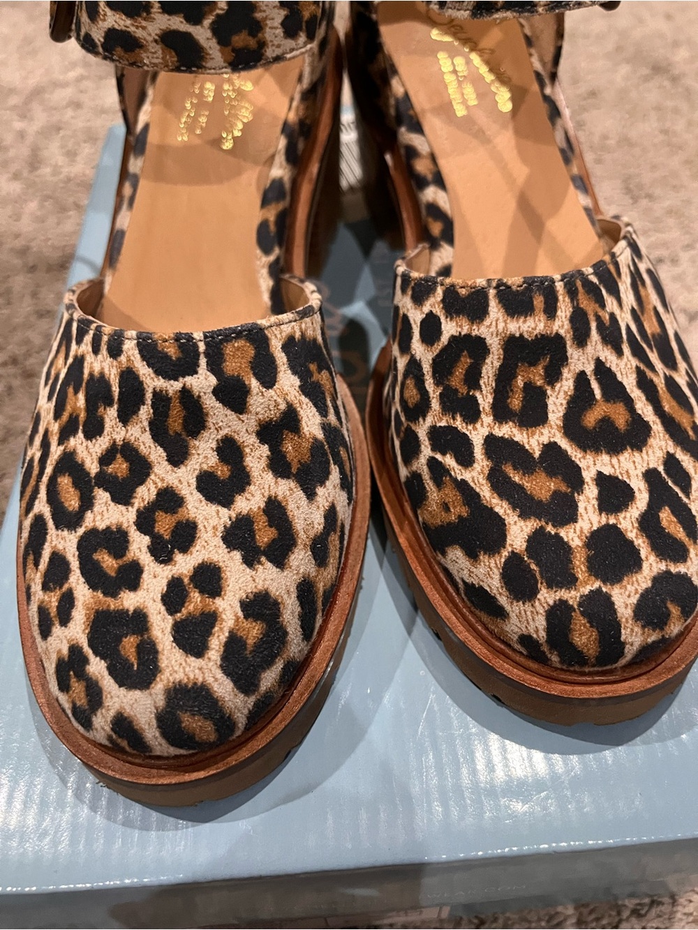 Seychelles lock and key leopard mary jane heels sz 6 - Picture 5 of 7